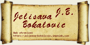 Jelisava Bokalović vizit kartica